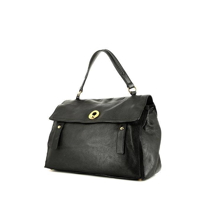 Saint Laurent  Muse large model  handbag  in black grained leather - 00pp