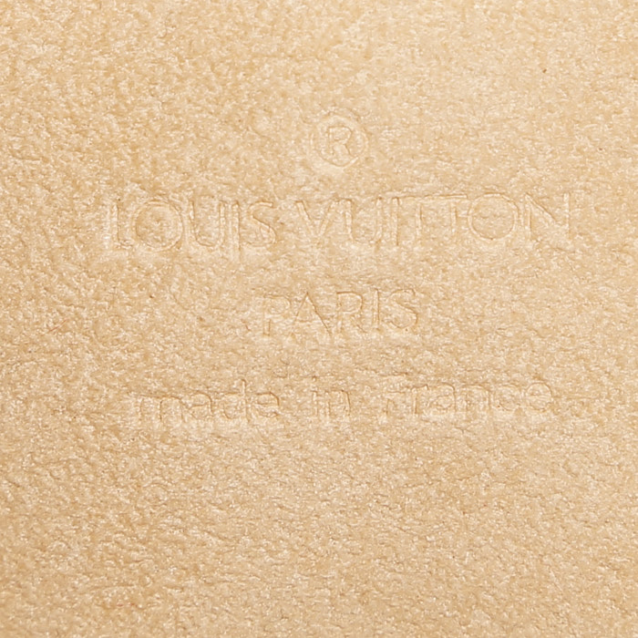 Bolso bandolera Louis Vuitton Florentine en lona Monogram y cuero natural - Detail D3