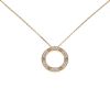 Cartier Love pavé necklace in pink gold and diamonds - 00pp thumbnail