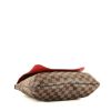 Louis Vuitton  Salsa shoulder bag  in ebene damier canvas  and brown leather - Detail D4 thumbnail