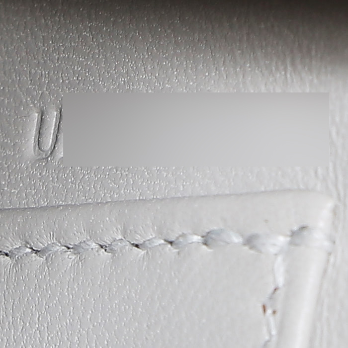 Hermès  Kelly 20 cm handbag  in Craie epsom leather - Detail D5