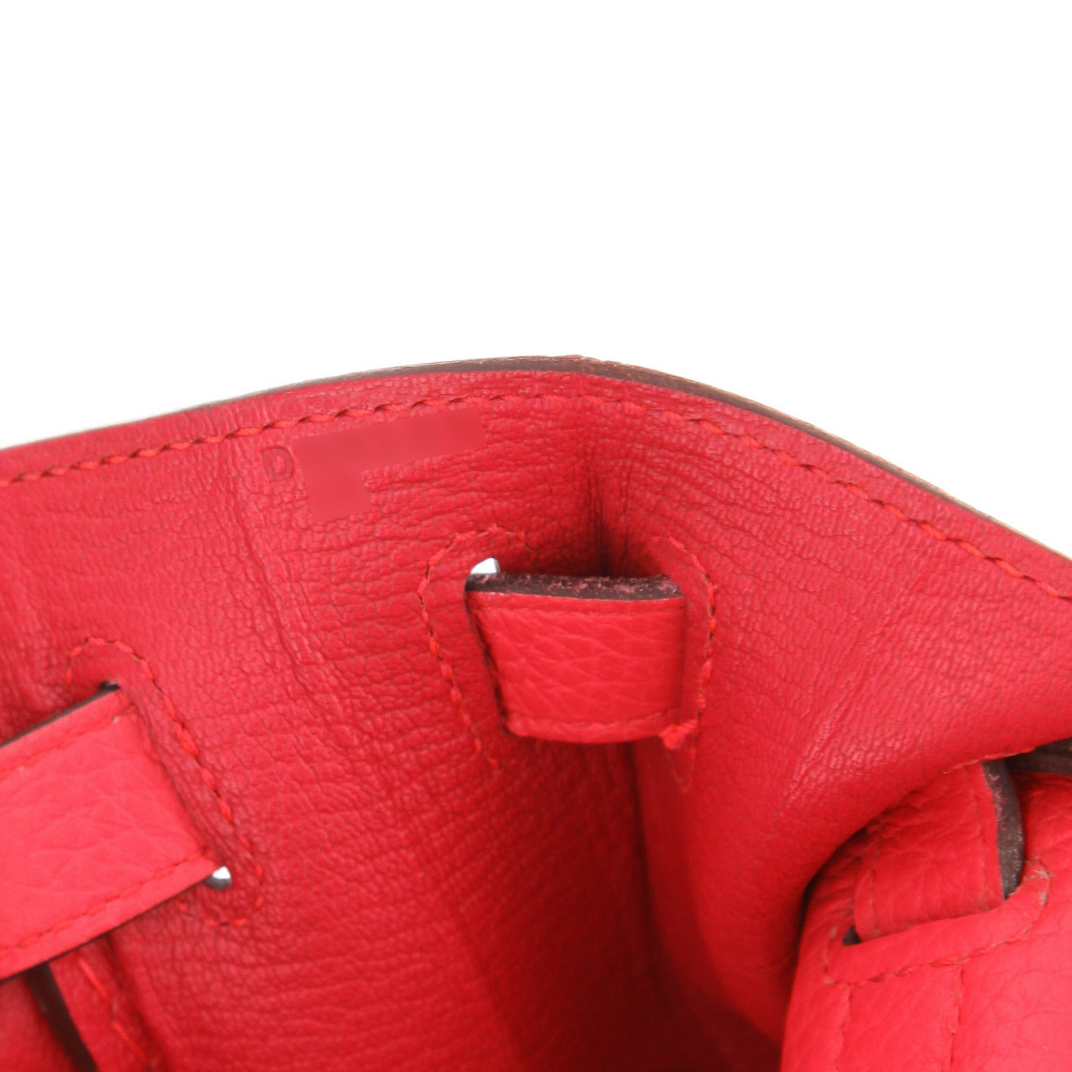 Borsa Hermès  Kelly 32 cm in pelle togo rosa - Detail D4