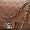 Bolso de mano Chanel  Timeless en cuero acolchado marrón - Detail D1 thumbnail