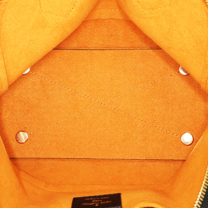 Borsa a tracolla Louis Vuitton  Alma BB in pelle monogram con stampa nera - Detail D3