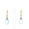 Pomellato Pin Up earrings in pink gold, topaz and diamonds - 360 thumbnail