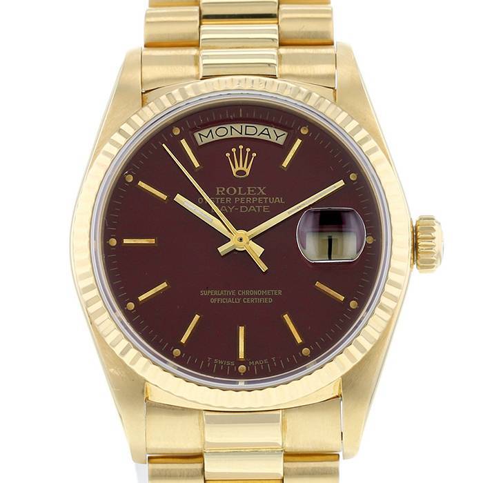 Rolex Day-Date  and yellow gold Ref: 18038  Circa 1986 - 00pp