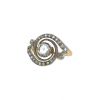 Vintage  ring in platinium, yellow gold and diamonds - 00pp thumbnail