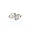 Vintage   end of the 19th Century ring in yellow gold, white gold and diamonds - 360 thumbnail