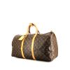 Sac de voyage Louis Vuitton  Keepall 50 en toile monogram marron et cuir naturel - 00pp thumbnail