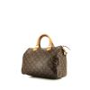 Bolso de mano Louis Vuitton  Speedy 30 en lona Monogram marrón y cuero natural - 00pp thumbnail
