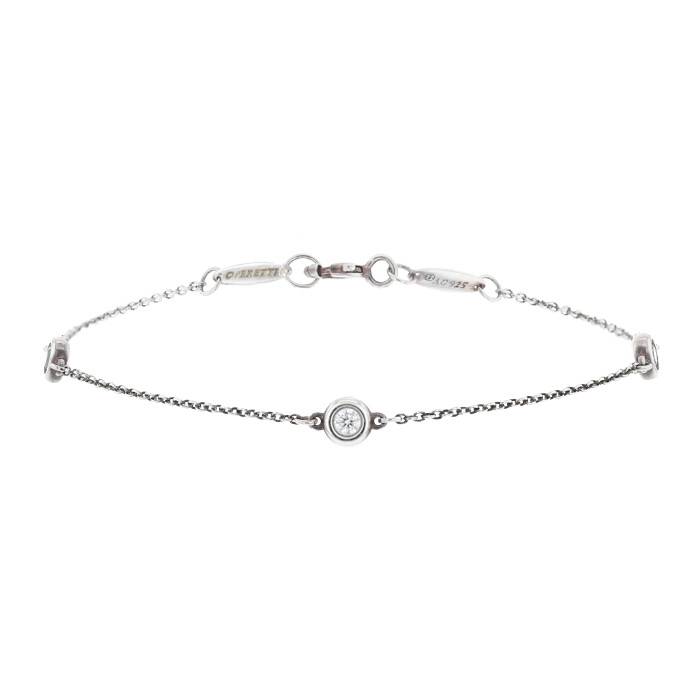 Tiffany & Co Diamonds By The Yard bracelet in silver and diamonds - 00pp