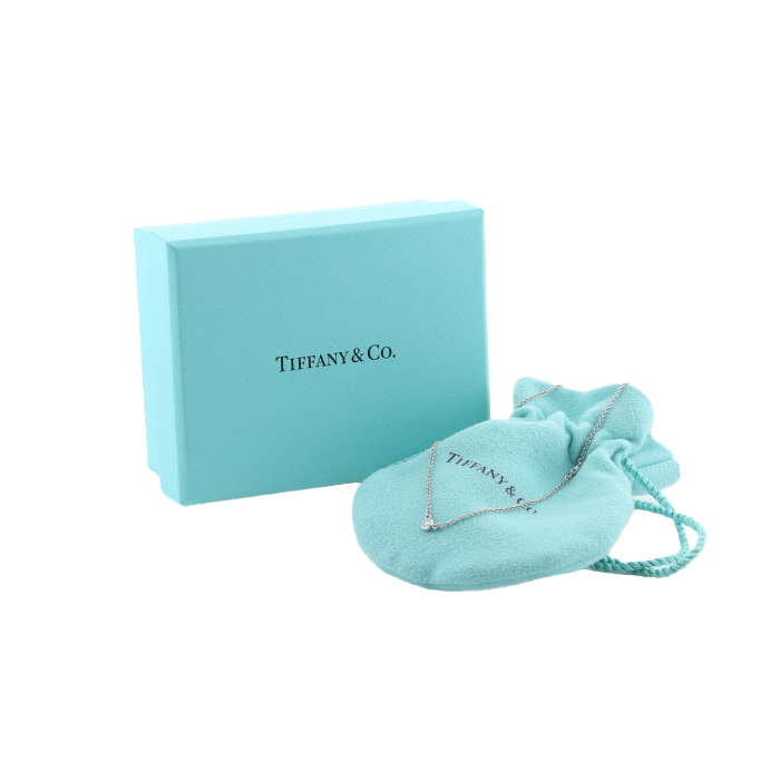 Collar Tiffany & Co Diamonds By The Yard de platino y diamantes - Detail D2