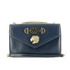 Gucci  Rajah shoulder bag  in navy blue leather - 360 thumbnail