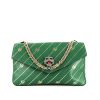 Gucci  Rajah shoulder bag  in green leather  and black leather - 360 thumbnail