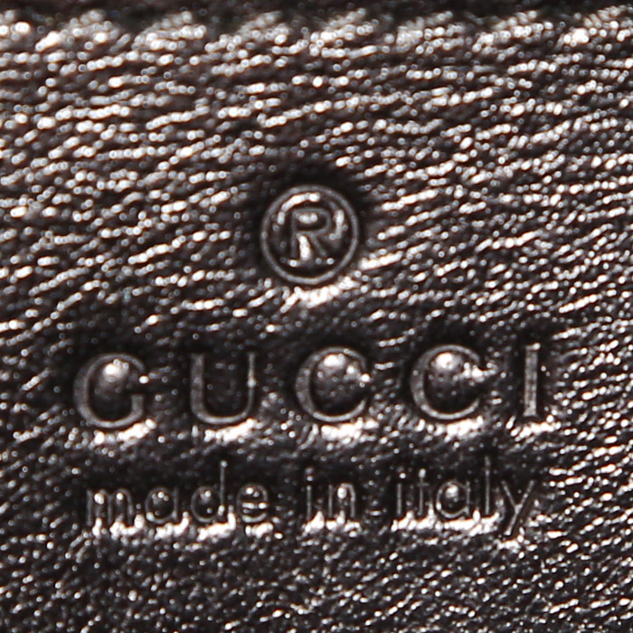 Borsa a tracolla Gucci Rajah in pelle verde e pelle nera - Detail D4