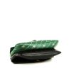 Gucci  Rajah shoulder bag  in green leather  and black leather - Detail D5 thumbnail