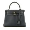 Hermès  Kelly 28 cm handbag  in Bleu Nuit Evercolor leather - 360 thumbnail