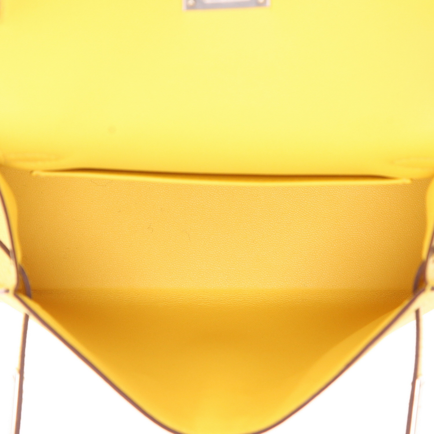Borsa Hermès  Kelly 20 cm in pelle Epsom gialla - Detail D3