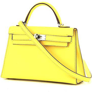 Hermès 2022 Pre-owned Kelly 25 Two-Way Bag - Yellow
