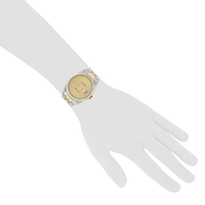 Rolex Datejust  in gold and stainless steel Ref: Rolex - 16233  Circa 1994 - Detail D1