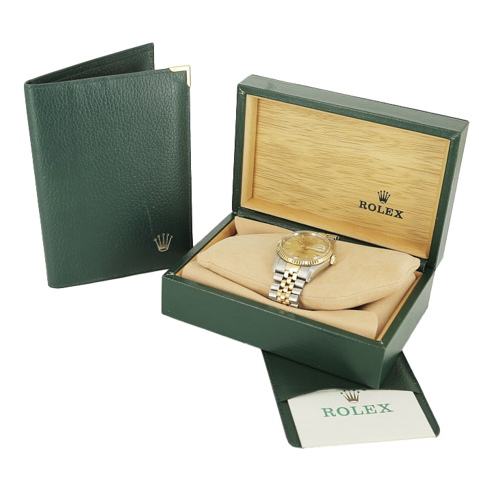 Rolex Datejust  in gold and stainless steel Ref: Rolex - 16233  Circa 1994 - Detail D2