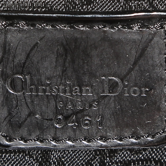 Borsa Dior  Saddle in tessuto ricamato nero - Detail D3