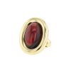 Half-articulated Poiray Indrani large model ring in yellow gold and garnet - 00pp thumbnail