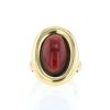 Half-articulated Poiray Indrani large model ring in yellow gold and garnet - 360 thumbnail