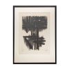 Pierre Soulages, "Eau-forte VI", etching on paper, signed, numbered and framed, of 1957 - 00pp thumbnail