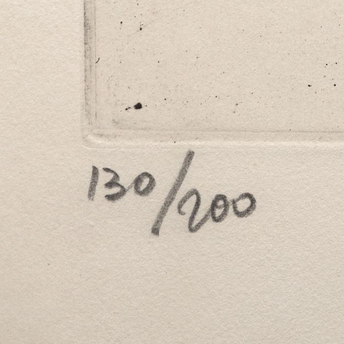 Pierre Soulages (1919-2022), Eau-forte VI - 1957 - Detail D3