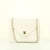 Chanel  Vintage handbag  in white quilted leather - 360 thumbnail