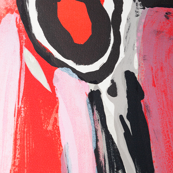 Bram van Velde, "Éclatement", lithograph in colors on paper, signed and numbered, of 1978 - Detail D1