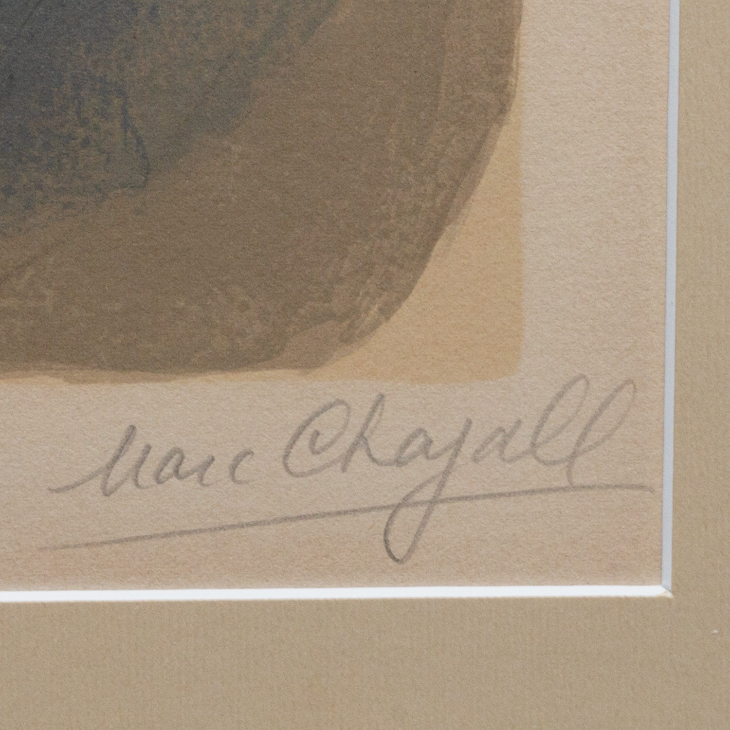 Marc Chagall, "Esther", lithograph in colors on paper, signed and numbered, of 1960 - Detail D2