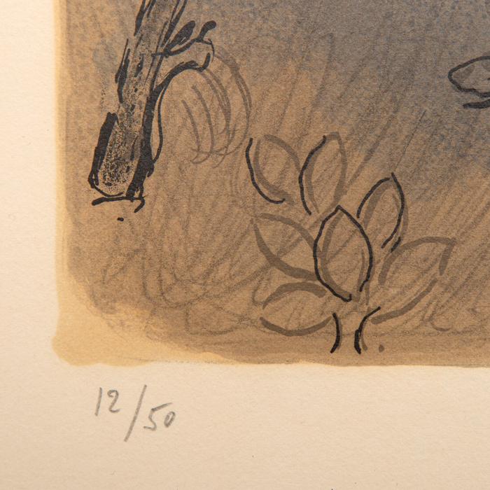 Marc Chagall, "Esther", lithograph in colors on paper, signed and numbered, of 1960 - Detail D3