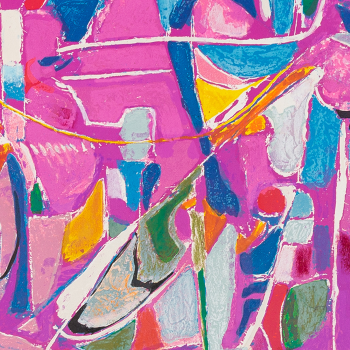 André Lanskoy, Untitled, lithograph in colors on paper, signed and numbered, of 1975 - Detail D1