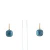 Pomellato Nudo Classic earrings in pink gold and topaz - 360 thumbnail