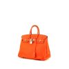 Bolso de mano Hermès  Birkin 25 cm en cuero togo naranja Capucine - 00pp thumbnail