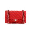 Sac à main Chanel  Timeless en cuir matelassé rouge - 360 thumbnail