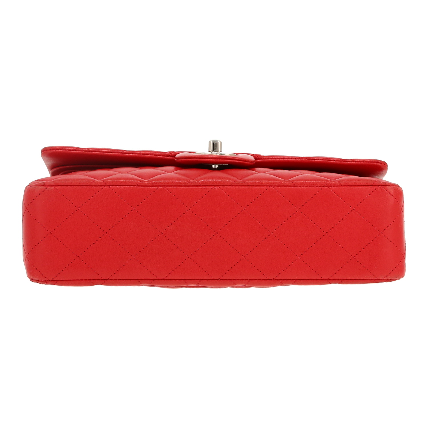 Borsa Chanel  Timeless Classic in pelle trapuntata rossa - Detail D1