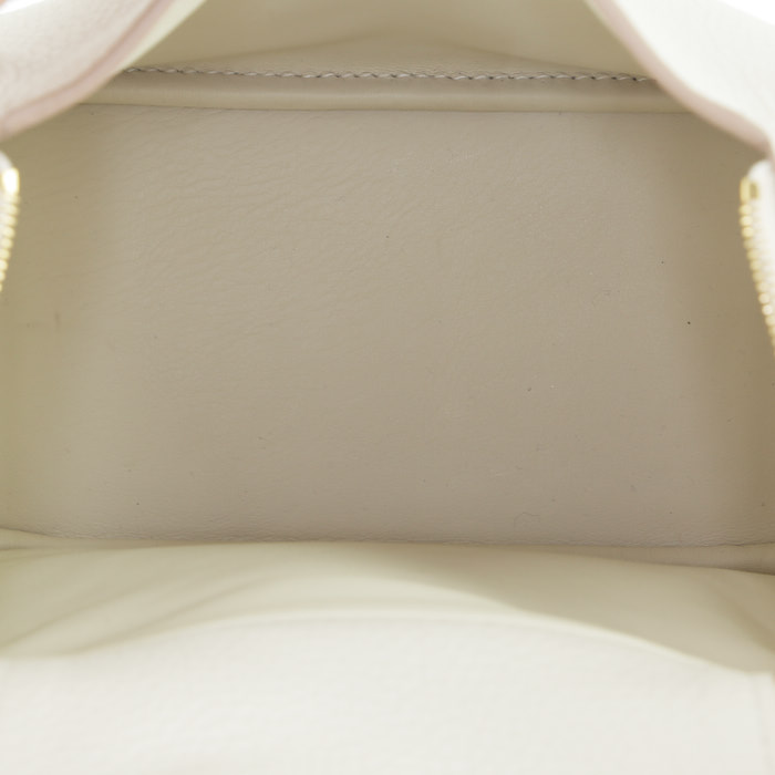 Borsa a tracolla Hermès  Lindy mini  in pelle togo Craie - Detail D2