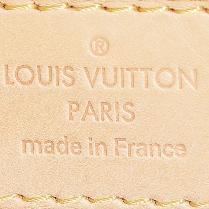 Bolso bandolera Louis Vuitton  Reporter en lona Monogram marrón y cuero natural - Detail D3