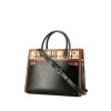 Burberry   handbag  in black and gold leather  and printed patern canvas - 00pp thumbnail