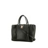 Bolso de mano Louis Vuitton  Lockme en cuero granulado negro - 00pp thumbnail