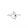 Anello Hermès Finesse in oro bianco e diamanti - 360 thumbnail