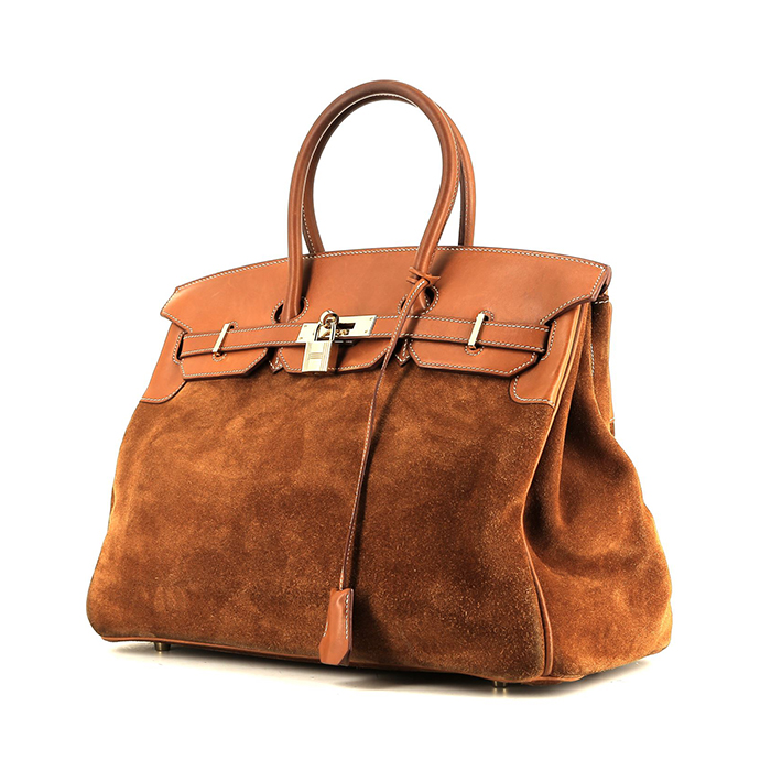 Hermès  Birkin Grizzly handbag  in gold Barenia leather  and gold doblis calfskin