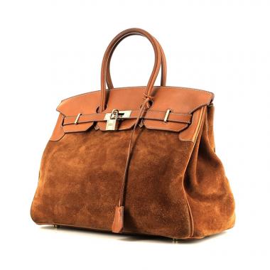 Hermès  Birkin Grizzly handbag  in gold Barenia leather  and gold doblis calfskin