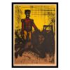 Bernard Buffet, "Le dompteur de lion", from the album "Mon cirque", lithograph in colors on paper, signed and numbered, of 1968 - 00pp thumbnail