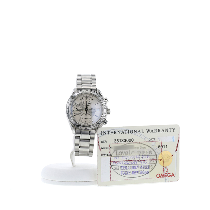 Omega Speedmaster watch in stainless steel Ref:  175.0083 Circa  2000 - Detail D2