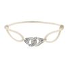 Dinh Van Menottes R10 bracelet in white gold and diamonds - 00pp thumbnail