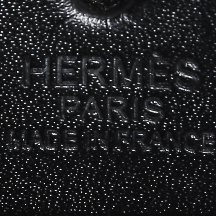 Sac à dos Hermès  Herbag - Backpack en toile grise et noire et cuir noir - Detail D4